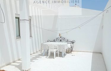 A LOUER UN APPARTEMENT S+2 MEUBLE A L AOUINA