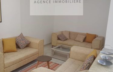 A LOUER UN APPARTEMENT S+2 MEUBLE A L AOUINA