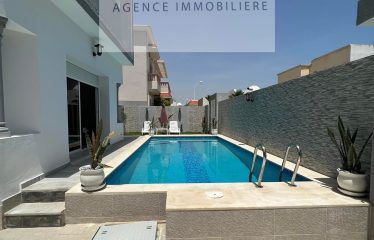 A LOUER UNE VILLA HAUT STANDING S+4 A HAMMAMET SUD AVEC PISCINE