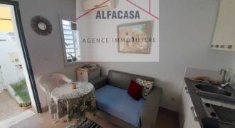 A LOUER UN APPARTEMENT S+0 A LA MARSA AVEC JARDIN