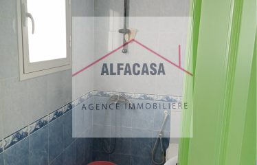 A LOUER UN ETAGE DE VILLA S+0 MEUBLE AVEC TERRASSE A JARDIN DE L AOUINA