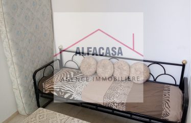 A LOUER UN ETAGE DE VILLA S+0 MEUBLE AVEC TERRASSE A JARDIN DE L AOUINA