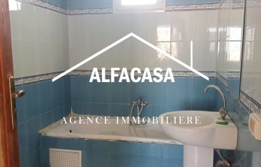 A LOUER UN ETAGE DE VILLA S+3 AVEC TERRASSE A L’AOUINA