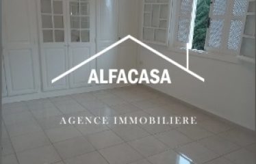 A LOUER UN ÉTAGE DE VILLA S+4 A LA MARSA.